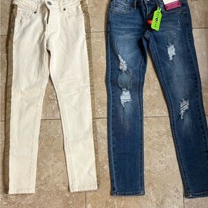 Gymboree Blue and Cream Kids Jeans Set